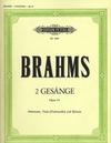 Brahms, Johannes: 2 Gesange Op.91 (alto voice, viola, piano)(alto voice, cello, piano)