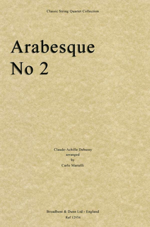 Debussy, Claude: Arabesque No. 2 (string quartet)