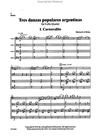 LudwigMasters O'Brien: (score/parts) Tres Danzas Populares Argentinas (cello quartet) Latham Music