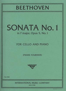 International Music Company Beethoven, L.van: Sonata No.1 in F major Op.5 #1 (cello & piano)