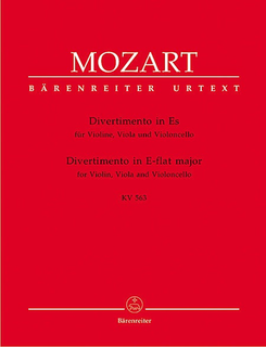 Barenreiter Mozart, W.A. (Berke): Divertimento in Eb Major K563 (violin, viola & cello) Barenreiter