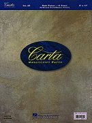 HAL LEONARD Manuscript Paper: Part paper, 9x12, double sheets, double sided, 24 sheets, 16 staves POP