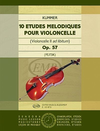 HAL LEONARD Kummer: 10 Etudes melodiques Op.57 (cello w/ 2nd cello ad libitum)