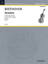 HAL LEONARD Beethoven, L. van (Berger): Sonatina for Cello & Piano in C major
