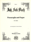 Carl Fischer Bach, J.S. (Zinn): Passaglia and Fugue in c minor transcribed for string quartet