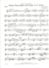 Carl Fischer Bach, J.S. (Zinn): Passaglia and Fugue in c minor transcribed for string quartet
