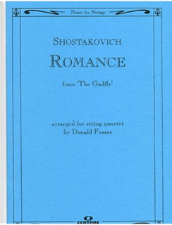 HAL LEONARD Shostakovich (Fraser, arr): Romance from the Gadfly  arranged for string quartet (score and parts)