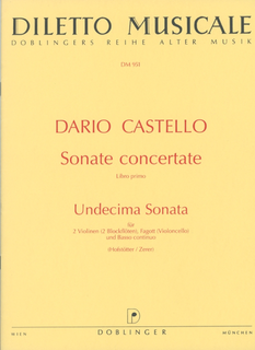 Carl Fischer Castello, Dario: Sonate Concertate-Undecima Sonata (2 violins, Cello, Piano)