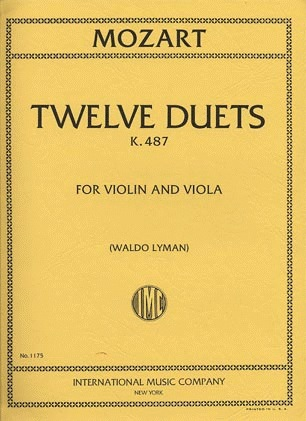 International Music Company Mozart (Lyman): 12 Easy Duets K.487 (Violin & Viola) IMC