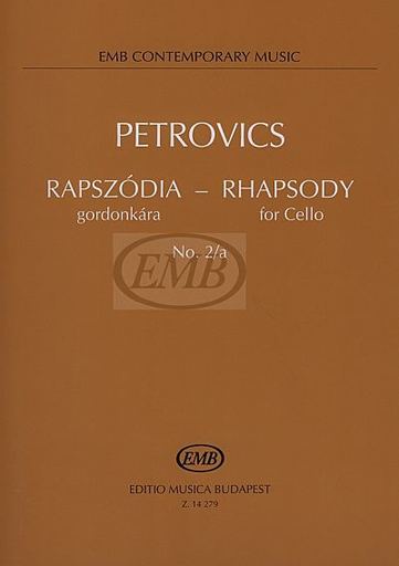 HAL LEONARD Petrovics, Emil: Rhapsody No. 2a (cello solo)