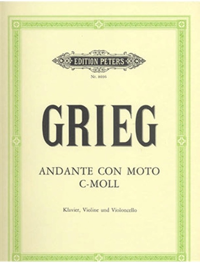 Grieg, Edvard: Andante con Moto in C minor (violin, cello & piano)