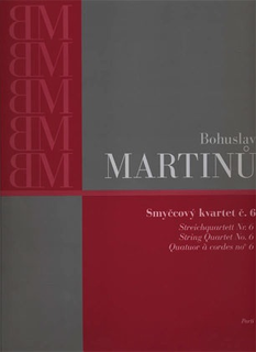 Barenreiter Martinu, Bohuslav: String Quartet No. 6 (parts) Barenreiter
