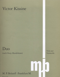 Kissine, Victor: Duo for Viola & Cello