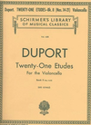 HAL LEONARD Duport, J.P.: 21 Etudes Bk.2 No. 14-21 (cello)