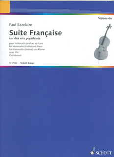 HAL LEONARD Bazelaire, Paul: Suite Francaise Op.114 (cello & piano)