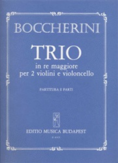 HAL LEONARD Boccherini, Luigi: String Trio in D (2 violins & cello) score & parts
