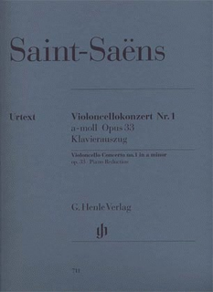 HAL LEONARD Saint-Saens (Jost, ed.), C.: Concerto, No.1, Op.33 in A Minor , urtext (cello & piano) HENLE