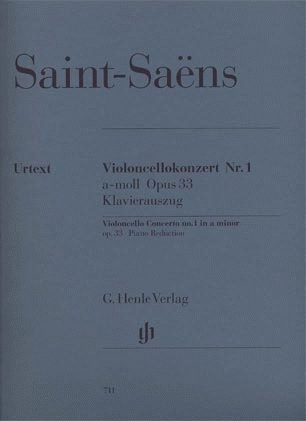HAL LEONARD Saint-Saens (Jost, ed.), C.: Concerto, No.1, Op.33 in A Minor , urtext (cello & piano) HENLE