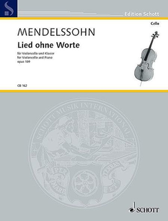 HAL LEONARD Mendelssohn, F. (Mohrs /Birtel, ed.): Song Without Words, Op. 109 (cello or viola and piano)