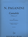 Edition Butorac Paganini, N.: Cantabile in D Major Op.17 (cello, and piano)