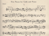 Bazelon, Irwin: 5 Pieces for Violoncello & Piano