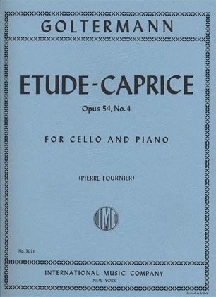 International Music Company Goltermann, Georg (Fournier): Etude-Caprice Op.54 #4 (cello & piano) IMC