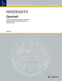 HAL LEONARD Hindemith, Paul: Quartet (1938) for clarinet, violin, cello and piano