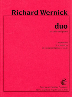 Carl Fischer Wernick, Richard: Duo for Cello & Piano