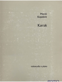 Barenreiter Kopelent, Marek: Karrak op. 9 (cello and piano) Barenreiter
