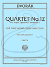 International Music Company Dvorak (Paganini Quartet): (Parts) String Quartet No.12 in F Major, Op.96 "American" (string quartet) International