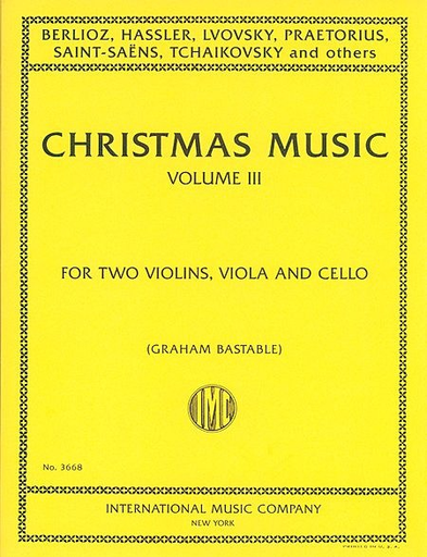 International Music Company Bastable, Graham: Christmas Music Vol.3 (string quartet)