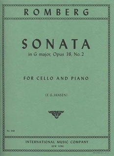 International Music Company Romberg (Jansen): Sonata No.2 in G Major, Op.38 (cello & piano)