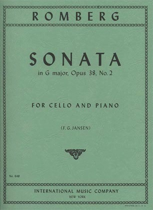 International Music Company Romberg (Jansen): Sonata No.2 in G Major, Op.38 (cello & piano)