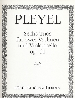 Pleyel: 6 Trios Op.51 No.4-6 (2 violins & cello)