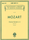 Schirmer Mozart, W.A.: Clarinet Quintet in A K.581 (clarinet, 2 violins, Viola, Cello)