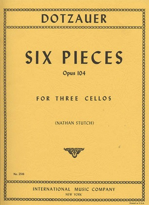 International Music Company Dotzauer, J.F.: 6 Pieces Op.104 (3 Cellos) IMC