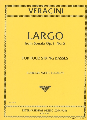 International Music Company Veracini, F.M.: Largo (4 basses)