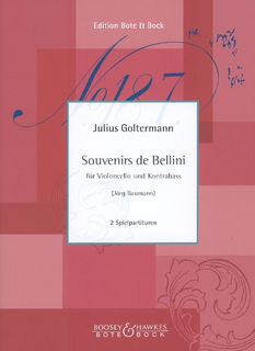 HAL LEONARD Goltermann, J.: Souvenirs de Bellini (cello, and bass)