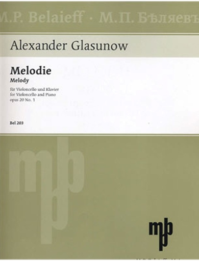 Glazunov, Alexander: Melodie Op.20 No.1 (cello & piano)