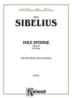 Alfred Music Sibelius, Jean: String Quartet Op.56-Voces intimae
