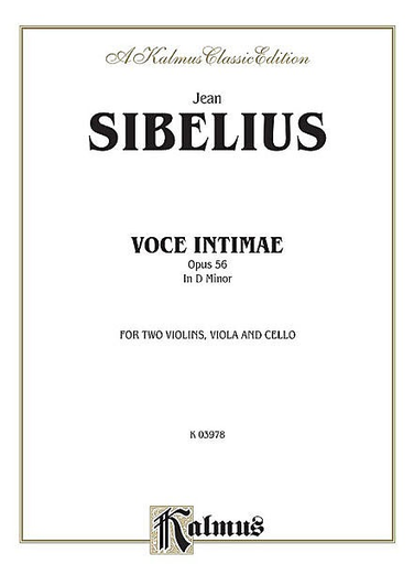 Alfred Music Sibelius, Jean: String Quartet Op.56-Voces intimae