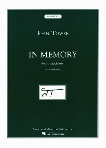 HAL LEONARD Tower, Joan: In Memory (string quartet) score and parts