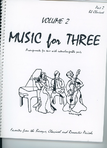 Last Resort Music Publishing Kelley, Daniel: Music for Three Vol.2, Favorites from the Baroque, Classical & Romantic Periods (clarinet)
