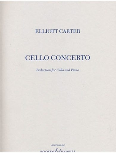 HAL LEONARD Carter, E.: Cello Concerto (cello & piano)