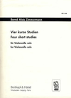 Zimmerman, Bernd Alois: 4 Studies (cello solo)