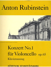 Rubinstein, Anton: Cello Concerto Op.65 No.1 (cello & piano)