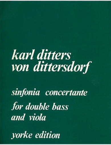 Carl Fischer Dittersdorf, Carl Ditters von: Symphony Concertante (viola/bass/piano)