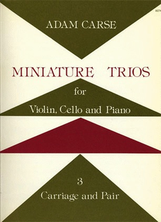 Stainer & Bell Ltd. Carse, Adam: Miniature Trios Vol.3-Carriage & Pair (violin, Cello & piano)