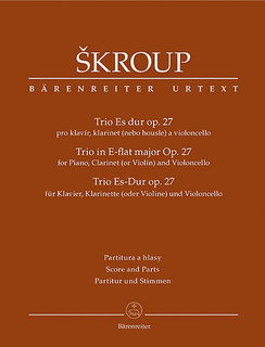 Barenreiter Skroup, Frantisek J.: Clarinet Trio in E-flat maj, Op. 27 (Clarinet/violin, violoncello, piano) Barenreiter