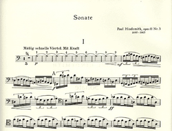 Hindemith, Paul: Sonata Op.11No. 3 (cello & piano)